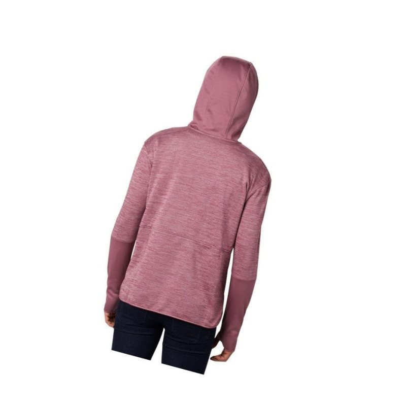 Dámské Bundy Columbia Rosemont Station II Hooded Full Zip Fleece Růžové | FVID-13546