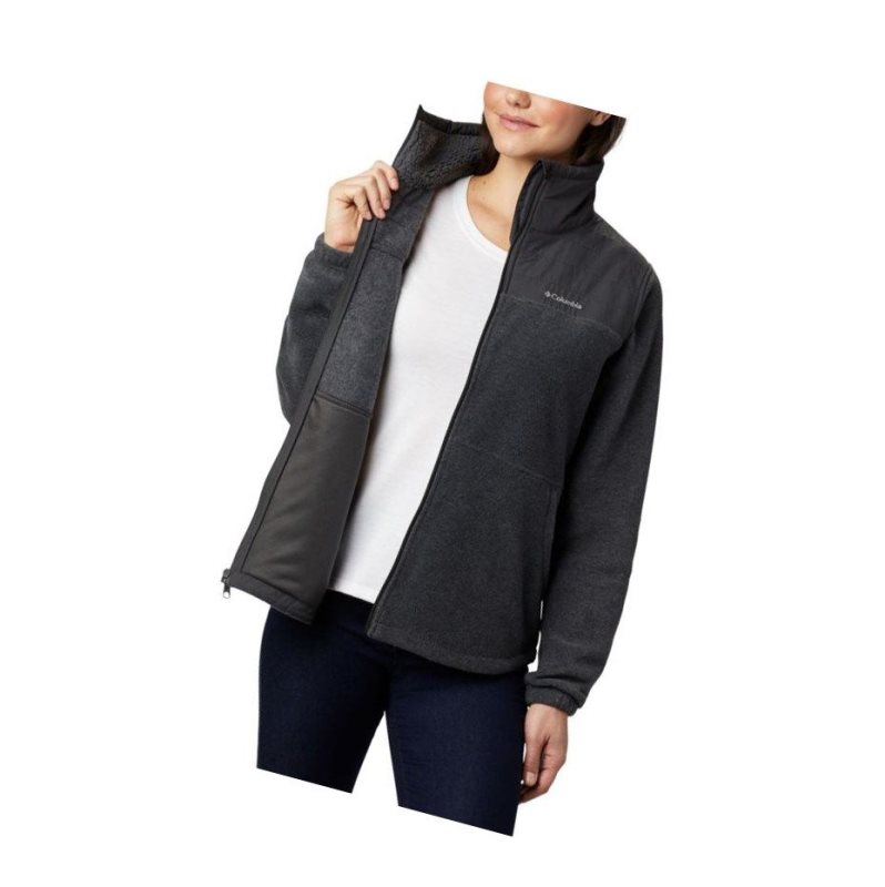 Dámské Bundy Columbia Sawyer Rapids Overlay Full Zip Fleece Tmavě Šedé | TXAJ-53417