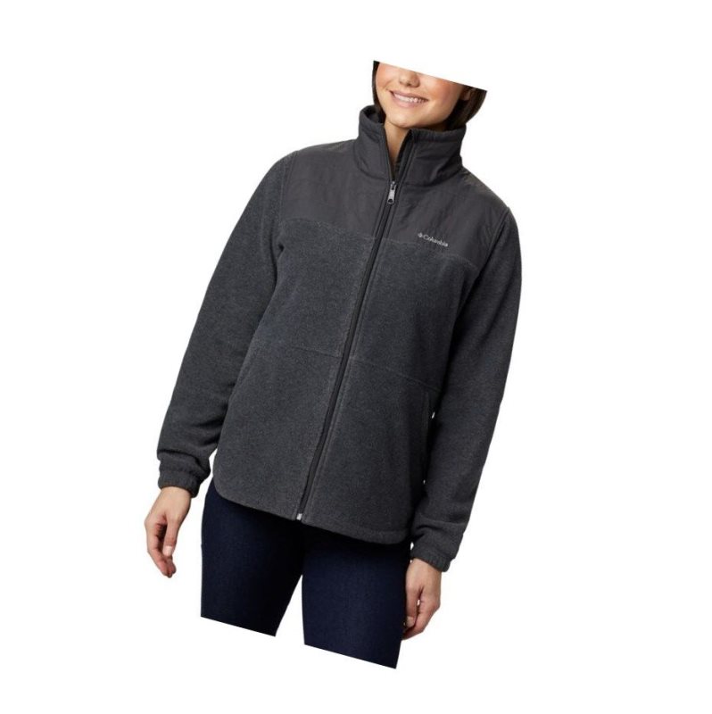 Dámské Bundy Columbia Sawyer Rapids Overlay Full Zip Fleece Tmavě Šedé | TXAJ-53417