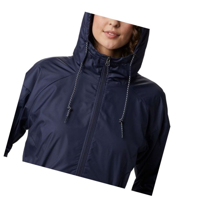 Dámské Bundy Columbia Side Hill Lined Windbreaker Tmavě Blankyt | JVRU-34590