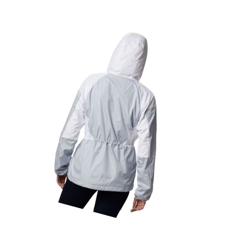 Dámské Bundy Columbia Side Hill Lined Windbreaker Šedé Bílé | JBKC-26501