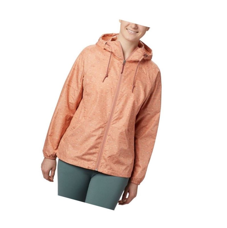 Dámské Bundy Columbia Side Hill Printed Windbreaker Oranžové | UDGW-42097