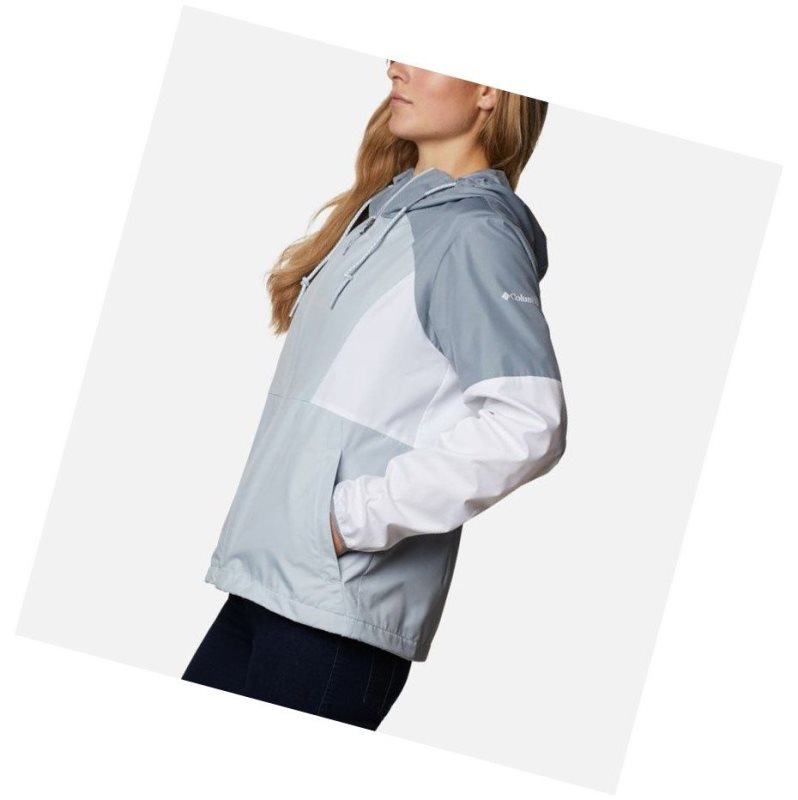 Dámské Bundy Columbia Side Hill Windbreaker Šedé Bílé | MKHX-24857