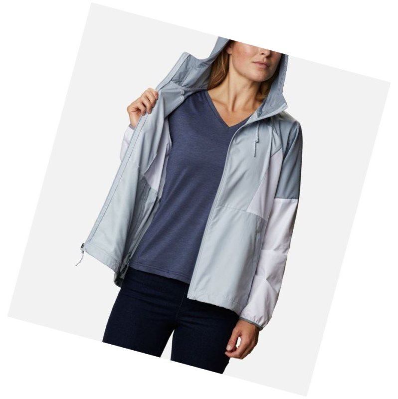 Dámské Bundy Columbia Side Hill Windbreaker Šedé Bílé | MKHX-24857