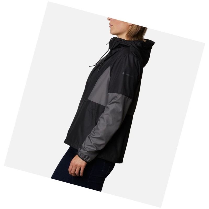 Dámské Bundy Columbia Side Hill Windbreaker Černé Šedé | AWRV-45983