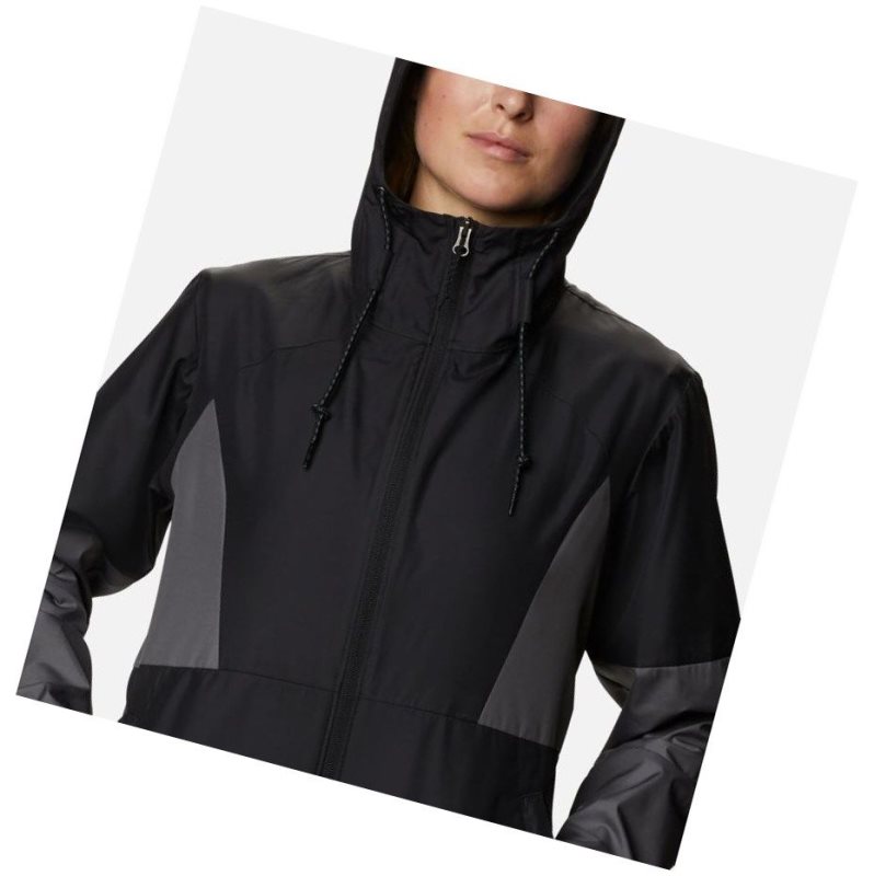 Dámské Bundy Columbia Side Hill Windbreaker Černé Šedé | AWRV-45983