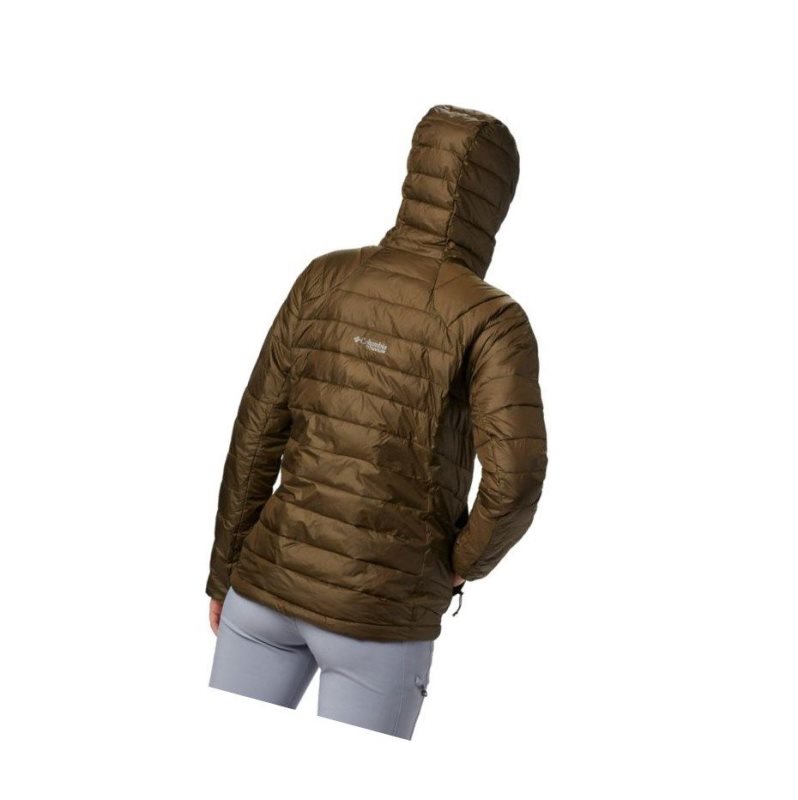 Dámské Bundy Columbia Snow Country Hooded Olivy Zelené | UKIS-68741