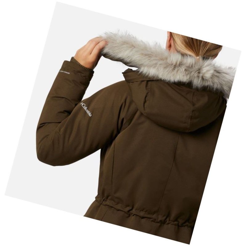 Dámské Bundy Columbia South Canyon Down Parka Olivy Zelené | QXOV-60187