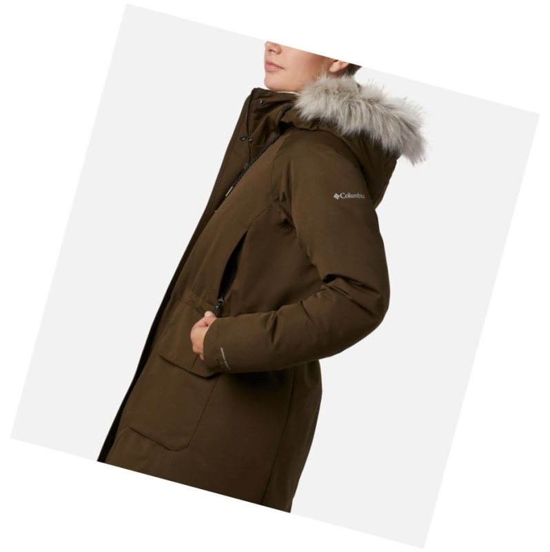 Dámské Bundy Columbia South Canyon Down Parka Olivy Zelené | QXOV-60187