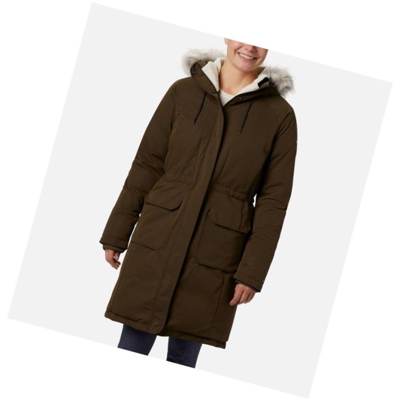 Dámské Bundy Columbia South Canyon Down Parka Olivy Zelené | QXOV-60187