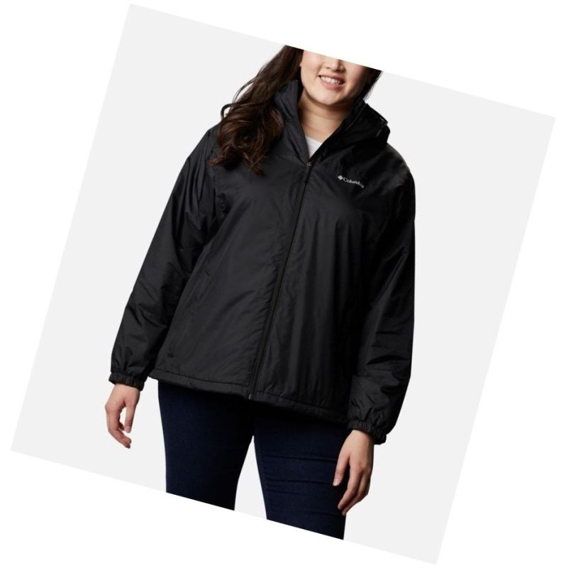 Dámské Bundy Columbia Switchback Sherpa Lined Plus Size Černé | ESVH-48096