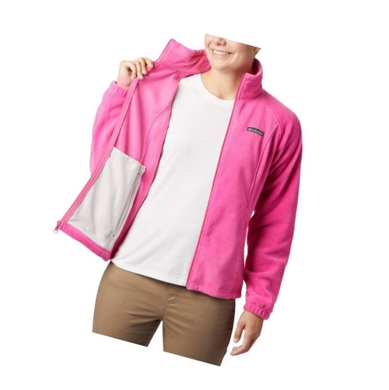 Dámské Bundy Columbia Tested Tough In Pink Benton Springs Full Zip Růžové | JCSP-08712