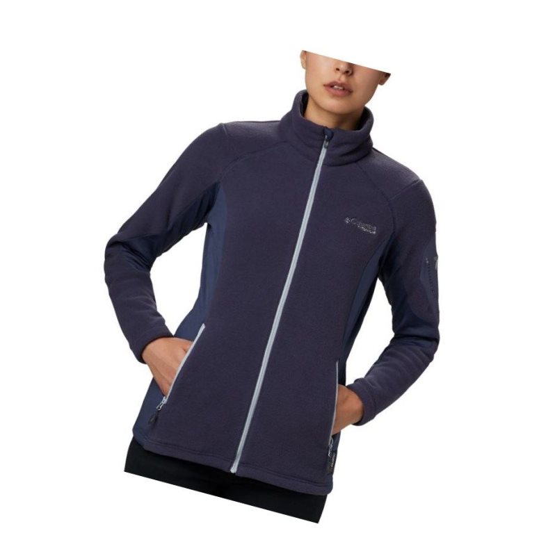 Dámské Bundy Columbia Titan Pass II 2.0 Fleece Tmavě Blankyt Šedé | ZUBQ-52409