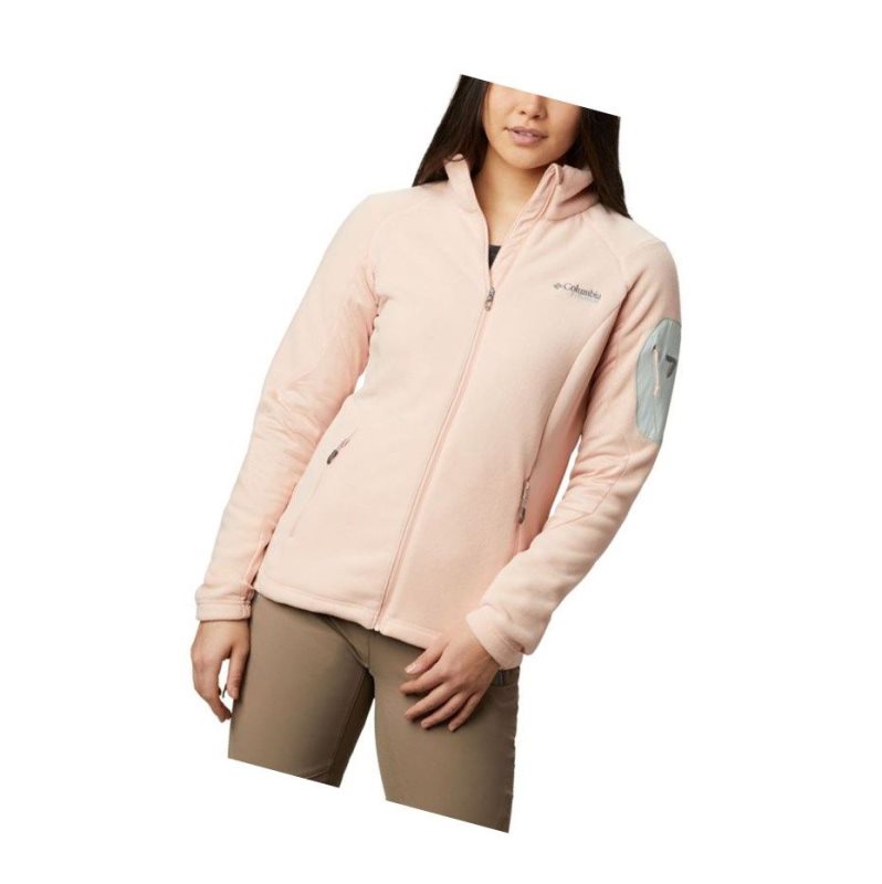 Dámské Bundy Columbia Titan Pass II 2.0 Fleece Růžové | CDGX-62039