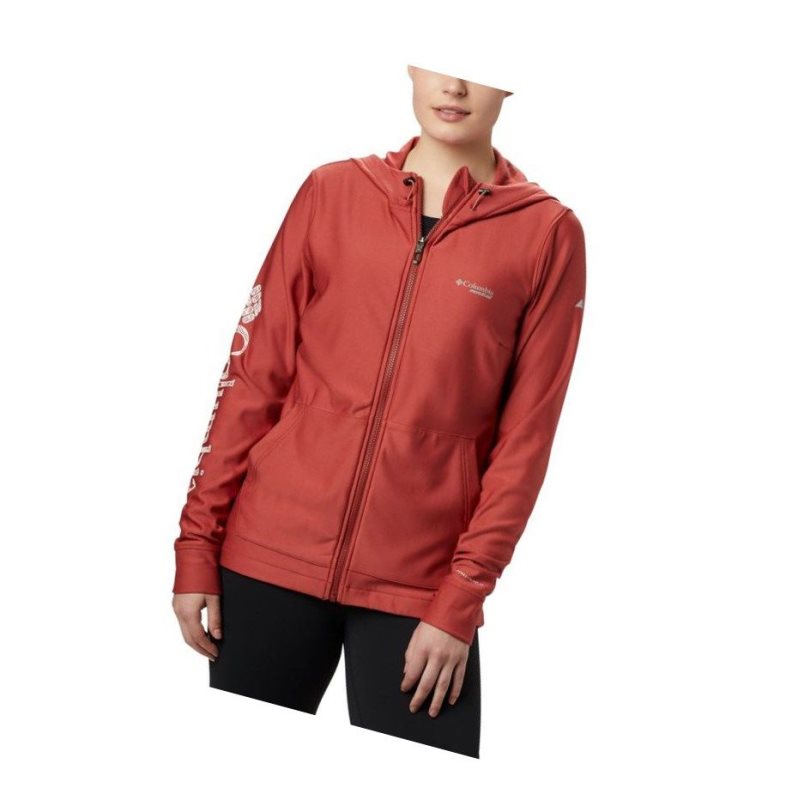 Dámské Bundy Columbia Trinity Trail Fleece Full Zip Červené | WFCT-10297