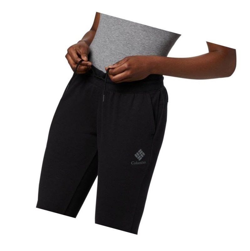 Dámské Kalhoty Columbia Logo French Terry Jogger Plus Size Černé | IVSA-17906