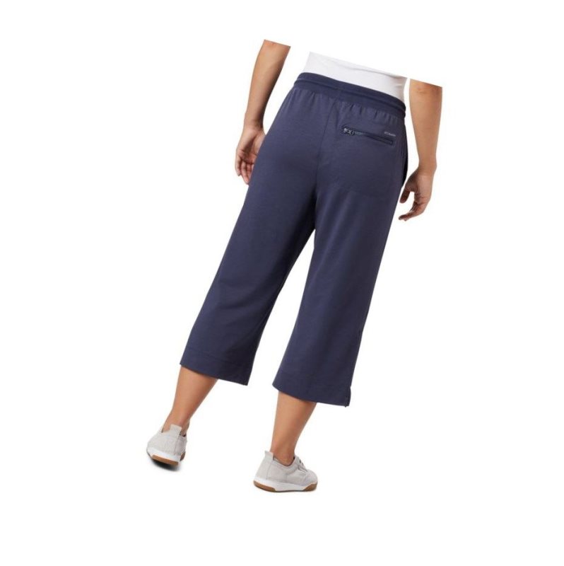 Dámské Kalhoty Columbia Park Wide Leg Capri Tmavě Blankyt | WHYG-38061