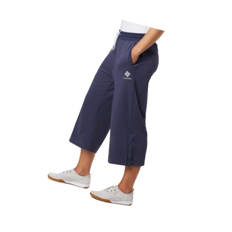 Dámské Kalhoty Columbia Park Wide Leg Capri Tmavě Blankyt | WHYG-38061