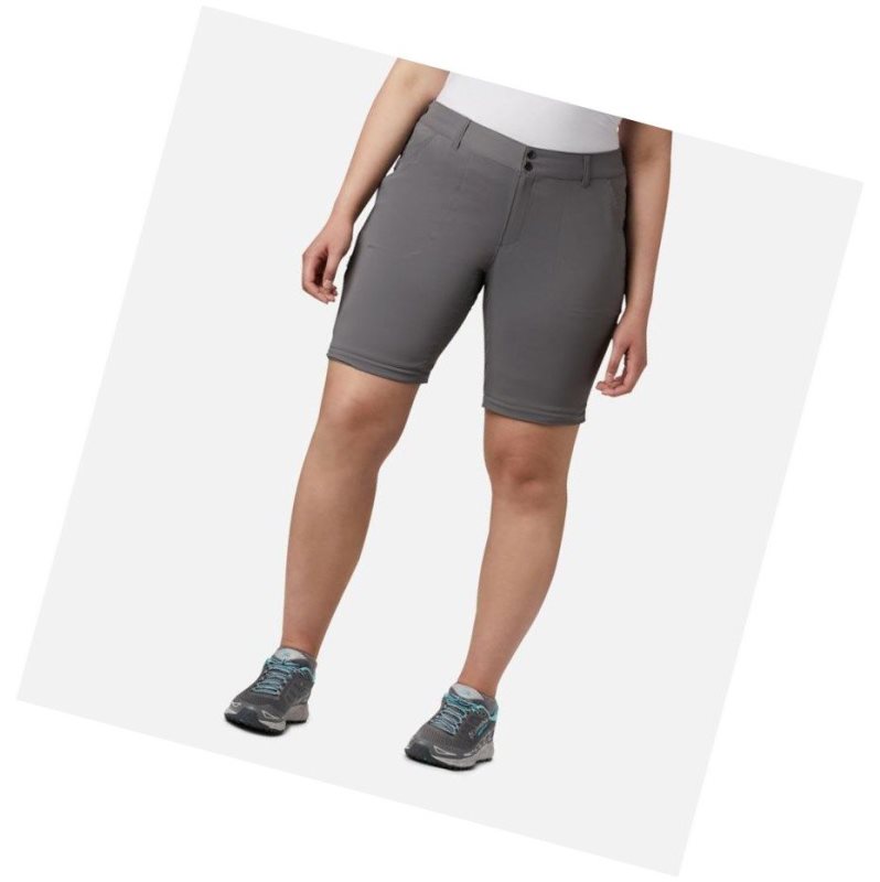 Dámské Kalhoty Columbia Saturday Trail II Convertible Plus Size Šedé | PWRG-97631