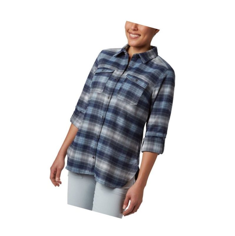 Dámské Košile Columbia Bryce Canyon Stretch Flannel Tmavě Blankyt | PQAL-70625