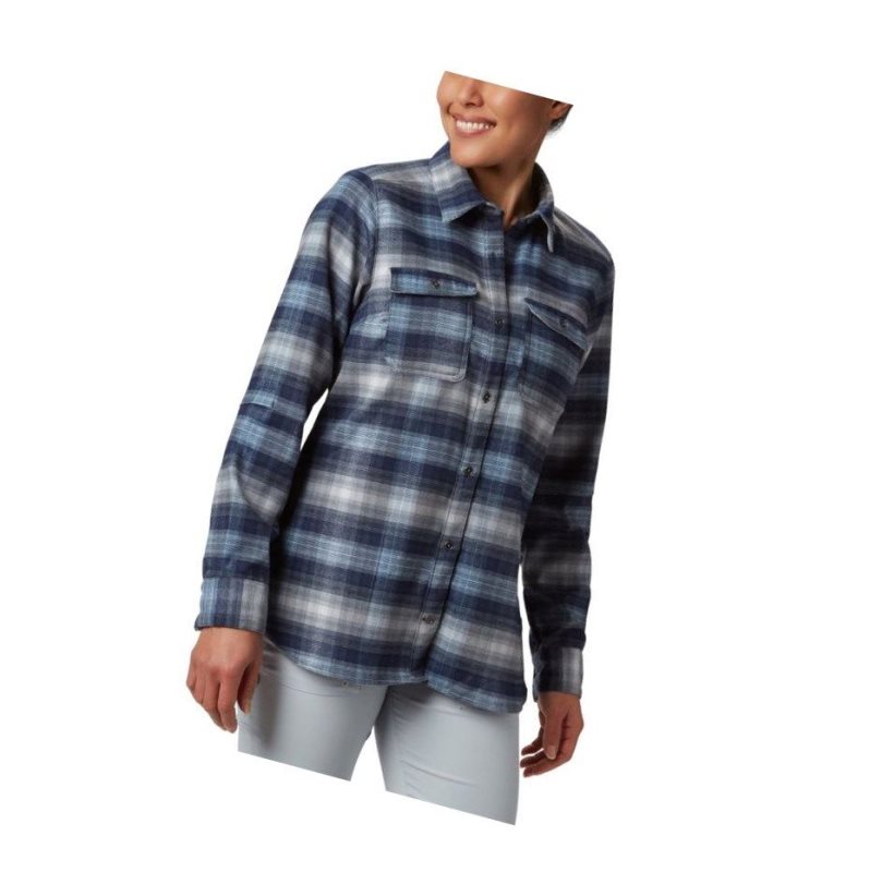 Dámské Košile Columbia Bryce Canyon Stretch Flannel Tmavě Blankyt | PQAL-70625