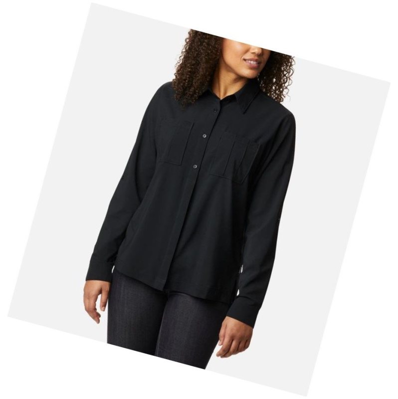 Dámské Košile Columbia Essential Elements Woven Long Sleeve Černé | VYIM-92387