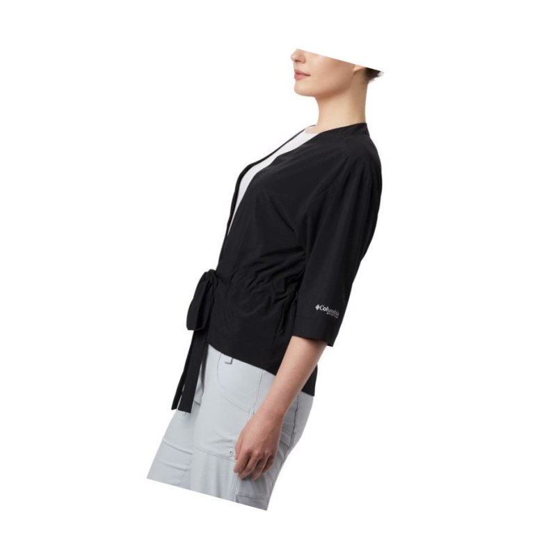 Dámské Košile Columbia PFG Armadale 3/4 Sleeve Wrap Černé | DXLY-48530