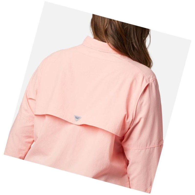 Dámské Košile Columbia PFG Bahama Long Sleeve Plus Size Růžové | KACW-04739