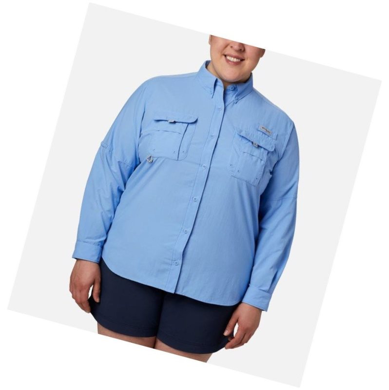 Dámské Košile Columbia PFG Bahama Long Sleeve Plus Size Bílé | DJTO-21076