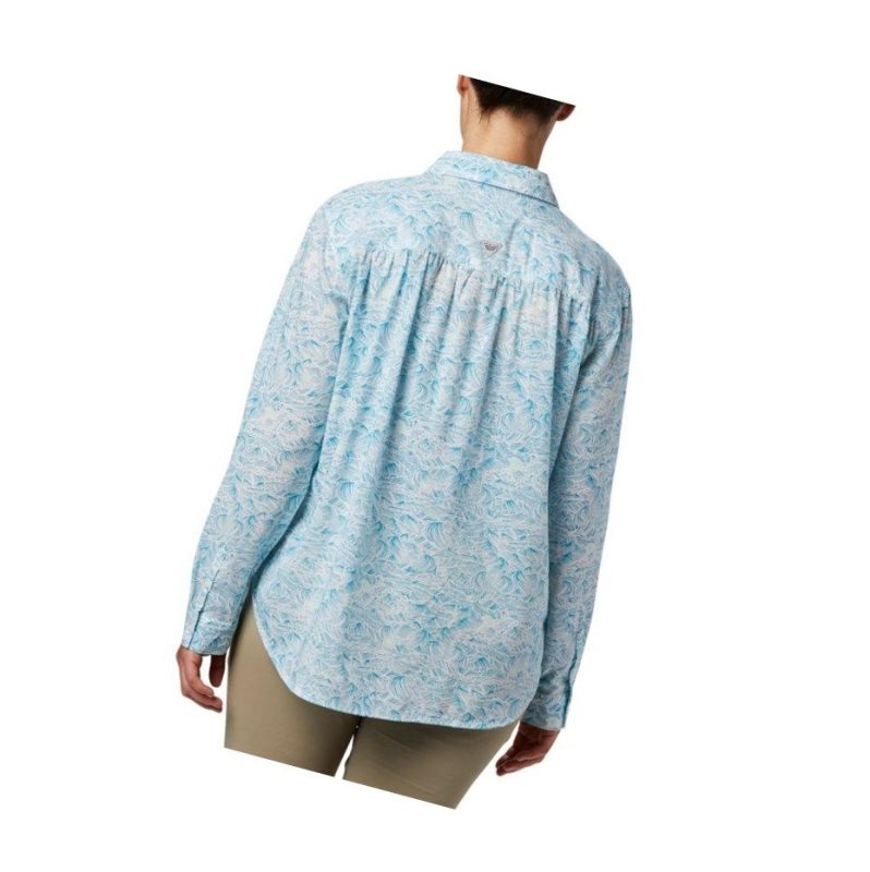 Dámské Košile Columbia PFG Sun Drifter II Long Sleeve Blankyt | LHKR-56279