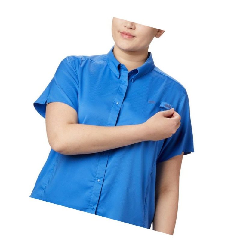 Dámské Košile Columbia PFG Tamiami II Short Sleeve Plus Size Blankyt | SNUE-37925