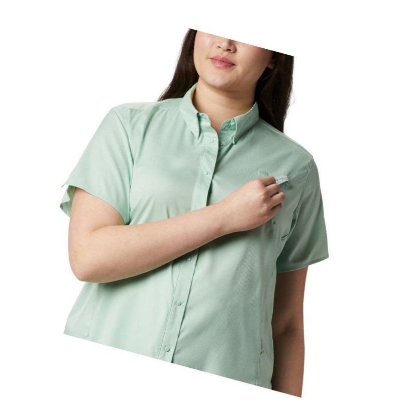 Dámské Košile Columbia PFG Tamiami II Short Sleeve Plus Size Mátově Zelená | AWVM-08324