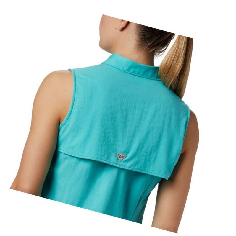 Dámské Košile Columbia PFG Tamiami Sleeveless Blankyt | RVQG-89576