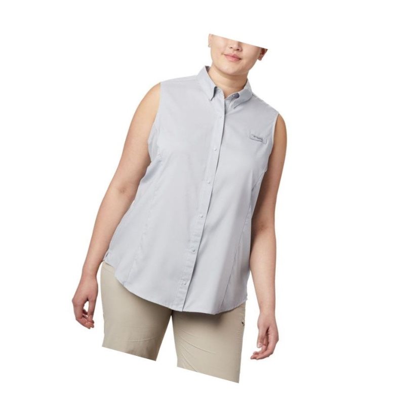 Dámské Košile Columbia PFG Tamiami Sleeveless Plus Size Šedé | BWUX-35792