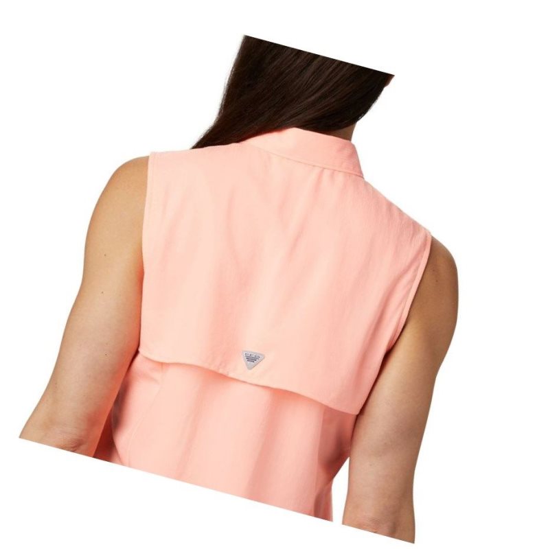 Dámské Košile Columbia PFG Tamiami Sleeveless Růžové | WMUB-24019