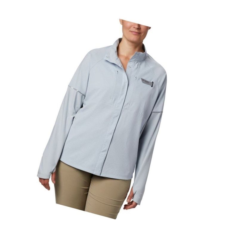 Dámské Košile Columbia PFG Ultimate Catch ZERO Long Sleeve Hybrid Šedé | FEPK-58340