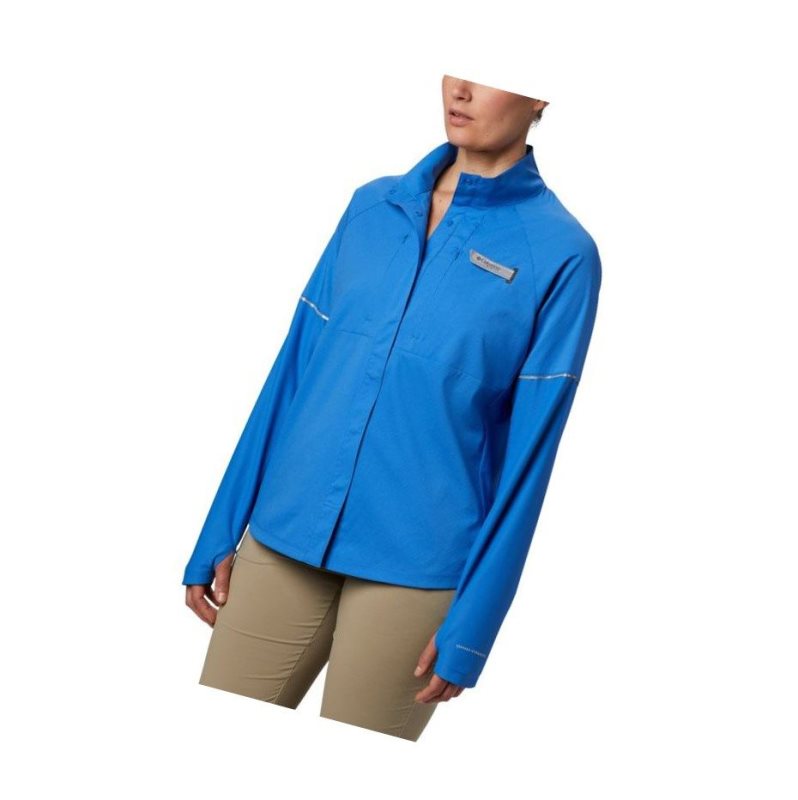 Dámské Košile Columbia PFG Ultimate Catch ZERO Long Sleeve Hybrid Blankyt | DYME-38425