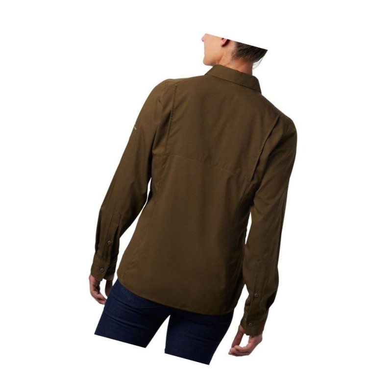 Dámské Košile Columbia Silver Ridge Lite Long Sleeve Olivy Zelené | PLRT-48950