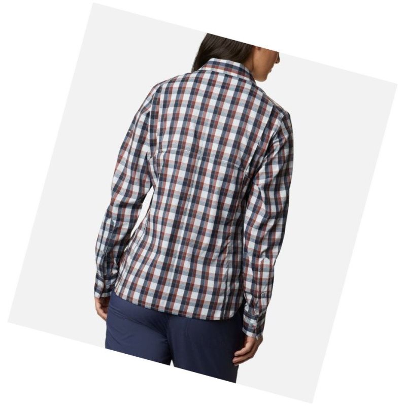 Dámské Košile Columbia Silver Ridge Lite Plaid Long Sleeve Šedé | UAPY-29681