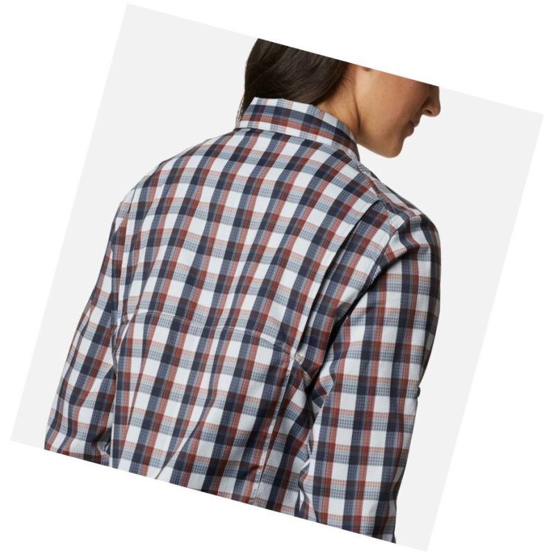 Dámské Košile Columbia Silver Ridge Lite Plaid Long Sleeve Šedé | UAPY-29681