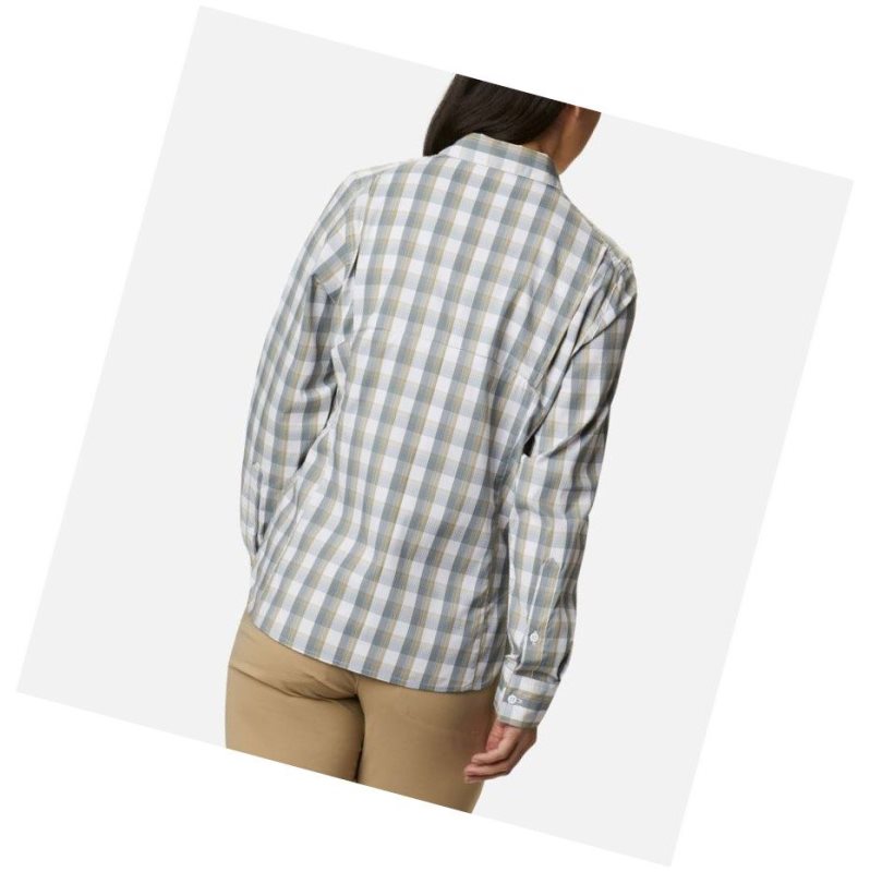 Dámské Košile Columbia Silver Ridge Lite Plaid Long Sleeve Bílé | QHRM-38019