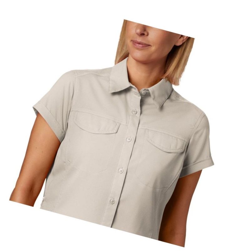 Dámské Košile Columbia Silver Ridge Lite Short Sleeve Plus Size Hnědožlutý | MGVK-86701