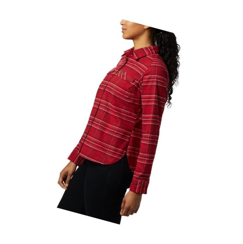 Dámské Košile Columbia Silver Ridge Long Sleeve Flannel Top Červené | XDTC-28936