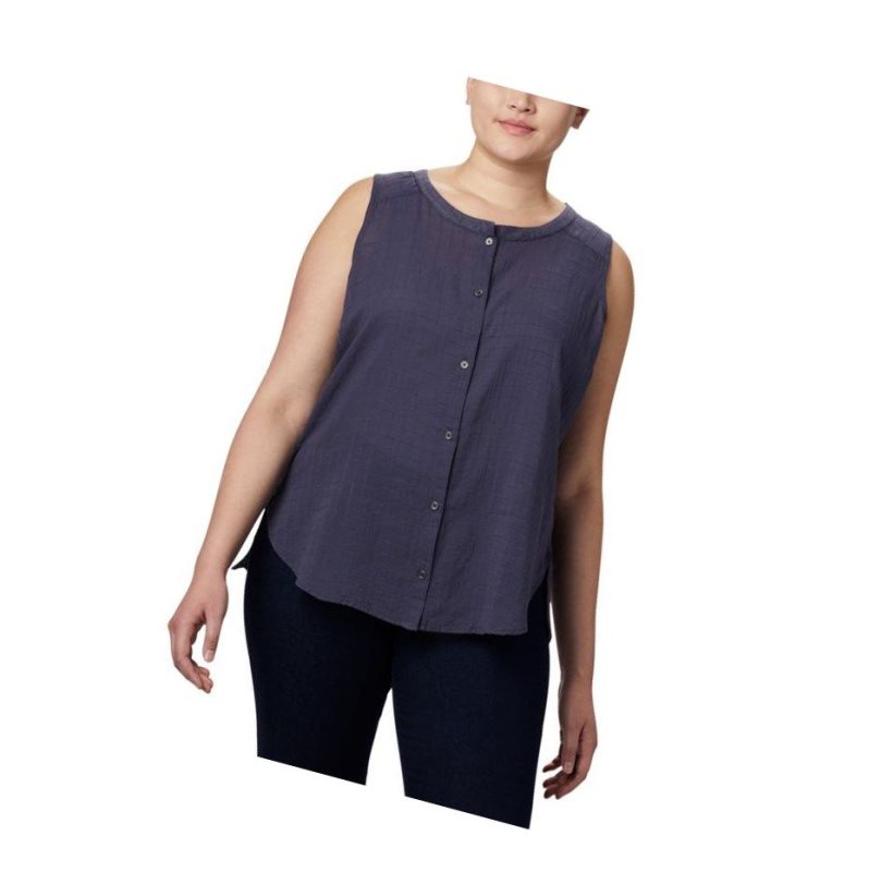 Dámské Košile Columbia Summer Ease Sleeveless Plus Size Tmavě Blankyt | YPQA-50862