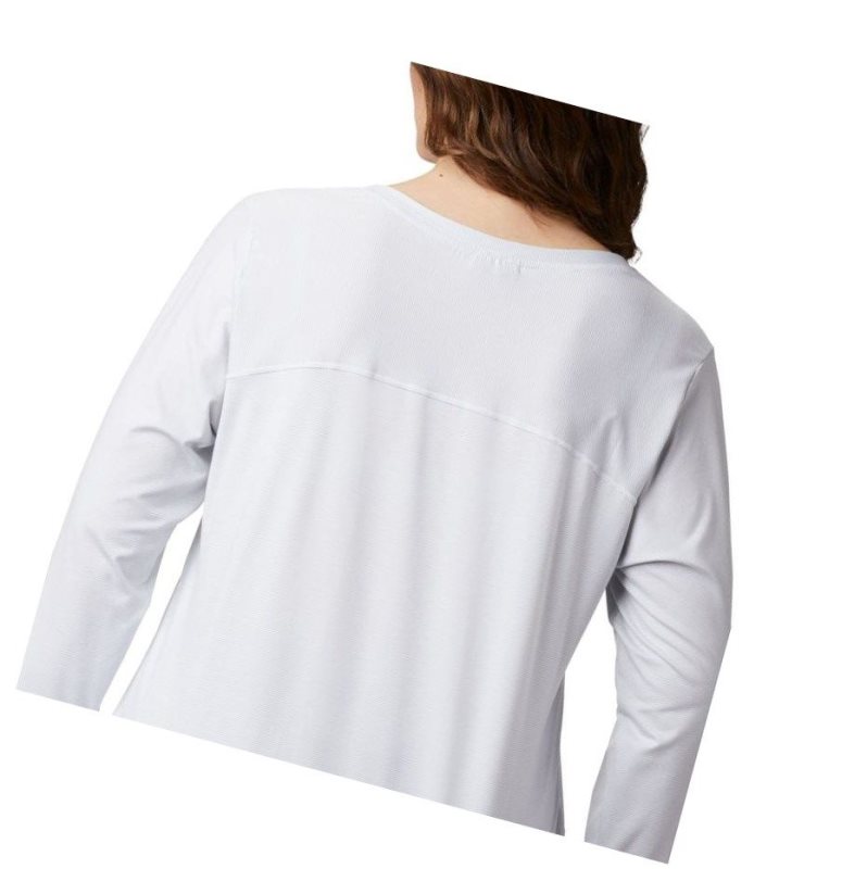 Dámské Mikina Columbia Firwood Camp Long Sleeve Plus Size Bílé | TSIP-74039