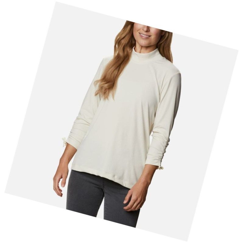 Dámské Mikina Columbia Firwood Ribbed Knit Three-Quarter Sleeve Krém | OPNF-05469