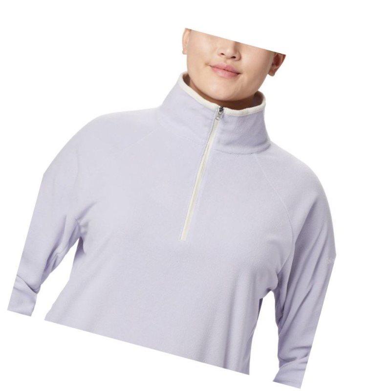 Dámské Mikina Columbia Glacial IV 1/2 Zip Plus Size Fialové | WRZU-54271