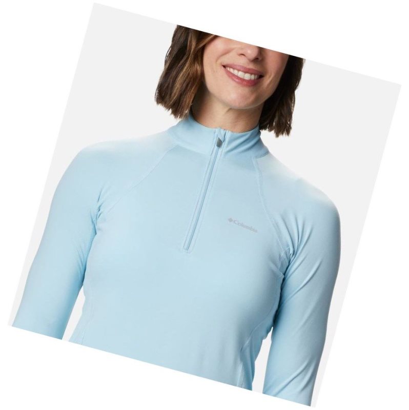 Dámské Mikina Columbia Midweight Stretch Baselayer Long Sleeve Half Zip Blankyt | YCZR-21396