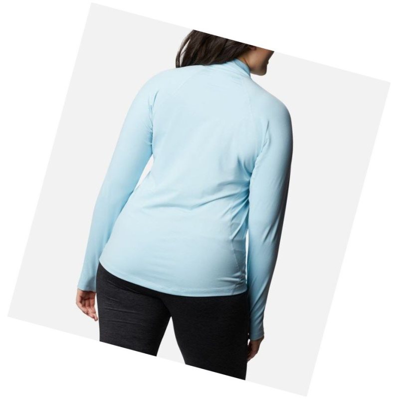 Dámské Mikina Columbia Midweight Stretch Long Sleeve Half Zip Plus Size Blankyt | EJBD-48135