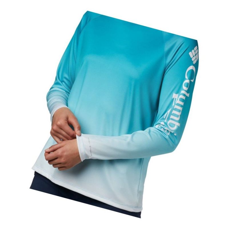 Dámské Mikina Columbia PFG Super Tidal Long Sleeve Blankyt | NTBF-35671